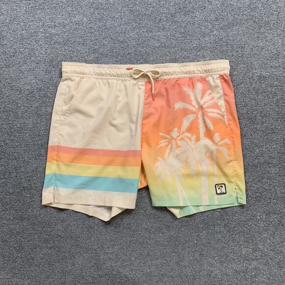 Marine Layer Swim Trunk Mens M Medium Pastel Floral 4 Way Stretch Beach *READ - Picture 2 of 13